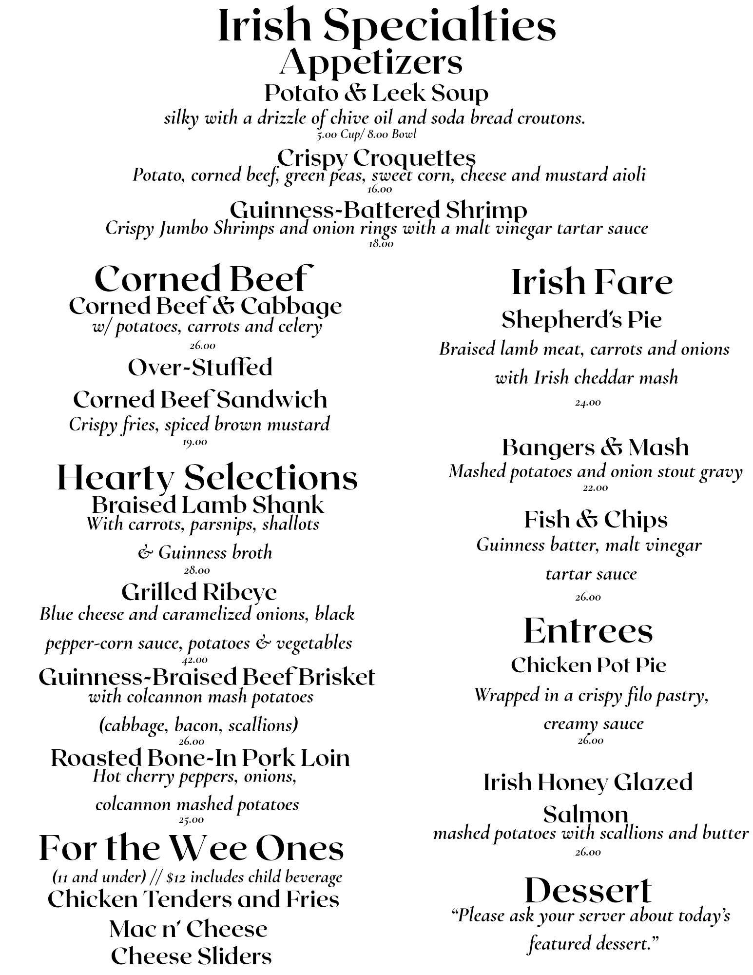 November Entertainment Calendar